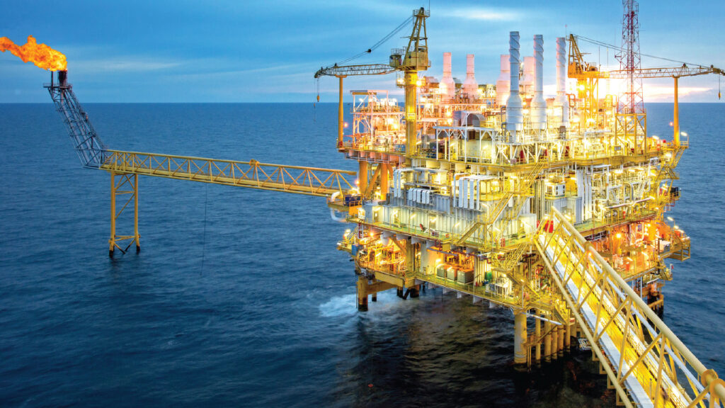 oil refinery platform serving industrial industries