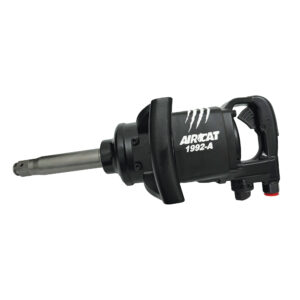 AIRCAT 1992-A 1-inch straight impact wrench with 6-inch extended anvil for heavy-duty industrial fastening and deep wheel access applications