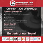Continental Tool Group Career Opportunities in Cranberry Township, PA, Carson City, NV & Nationwide