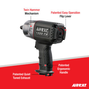 AIRCAT 1/2" COMPOSITE IMPACT WRENCH WITH 2" EXTENDED ANVIL