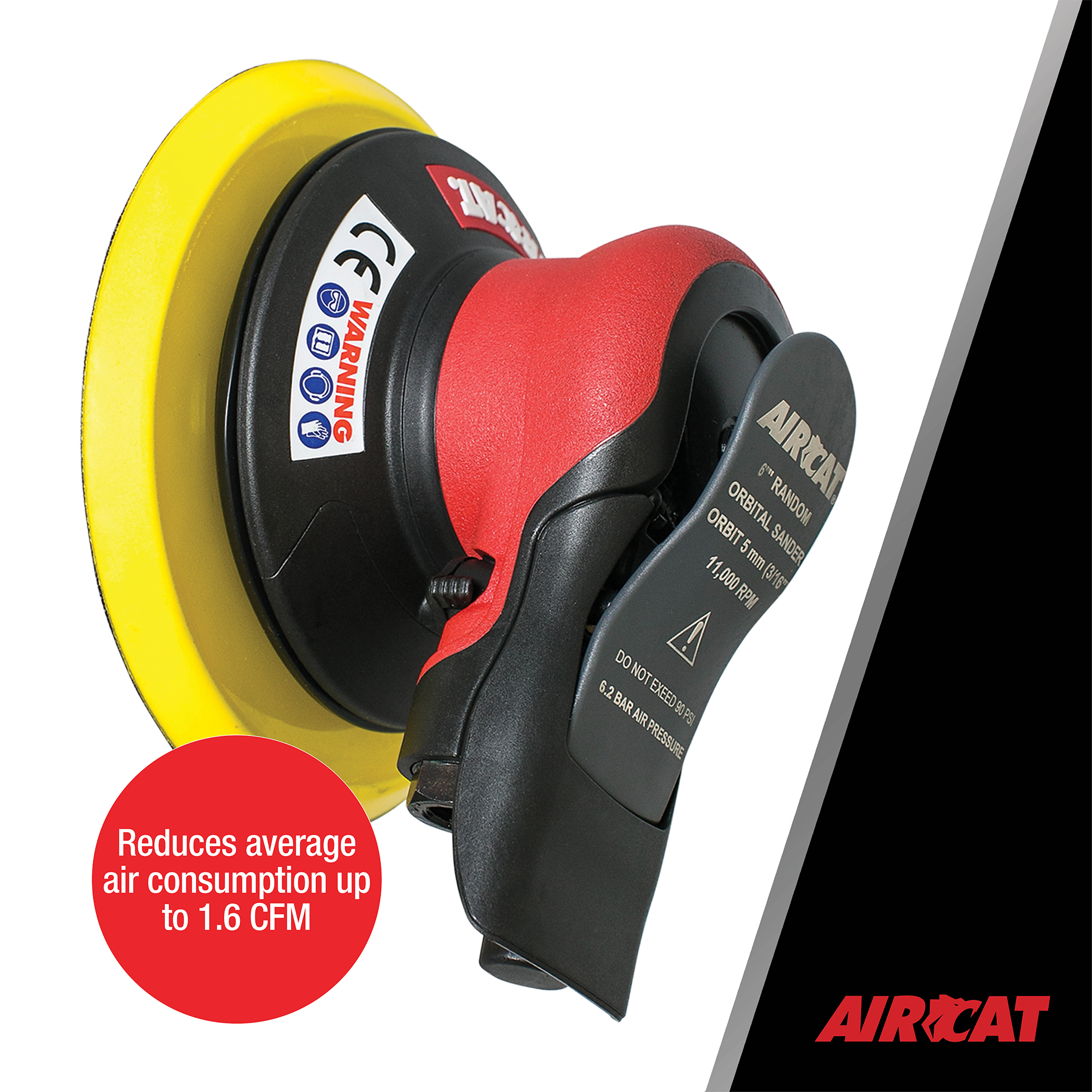 AIRCAT 6700-6-336 Non Vac Orbital Palm Sander | Product Details