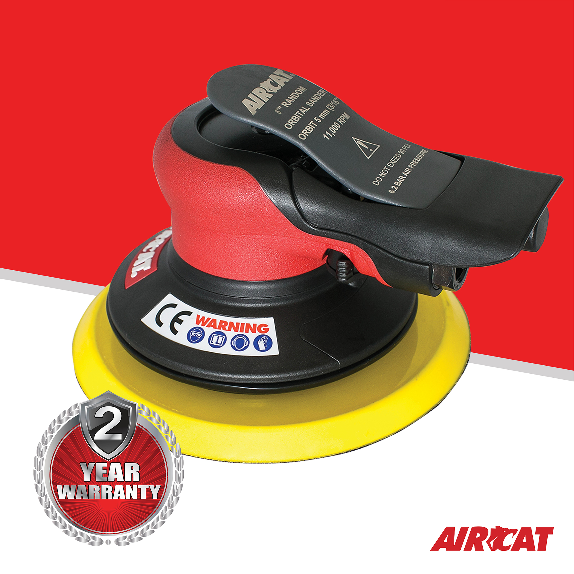AIRCAT 6700-6-336 Non Vac Orbital Palm Sander | Product Details