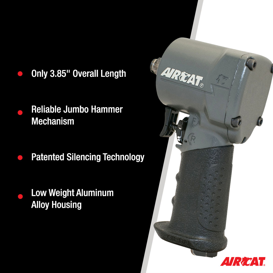 AIRCAT 3/8" STUBBY IMPACT WRENCH - Image 4