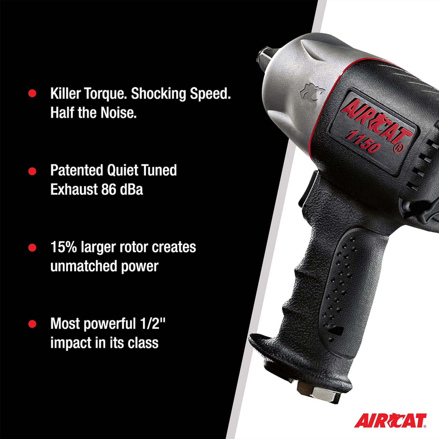 Most powerful 1/2" impact in its class
