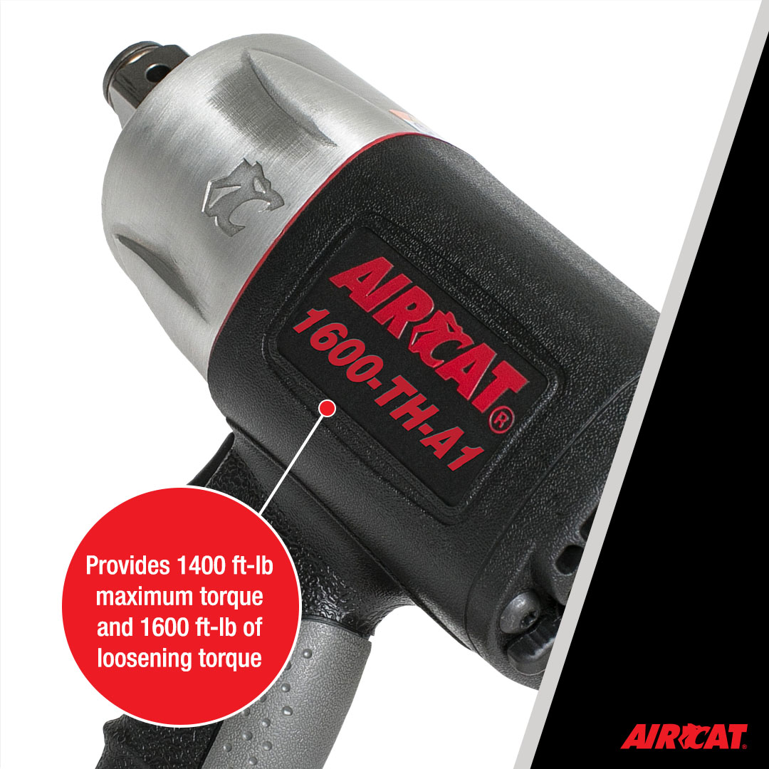 AIRCAT 1" COMPOSITE PISTOL GRIP IMPACT WRENCH - Image 5