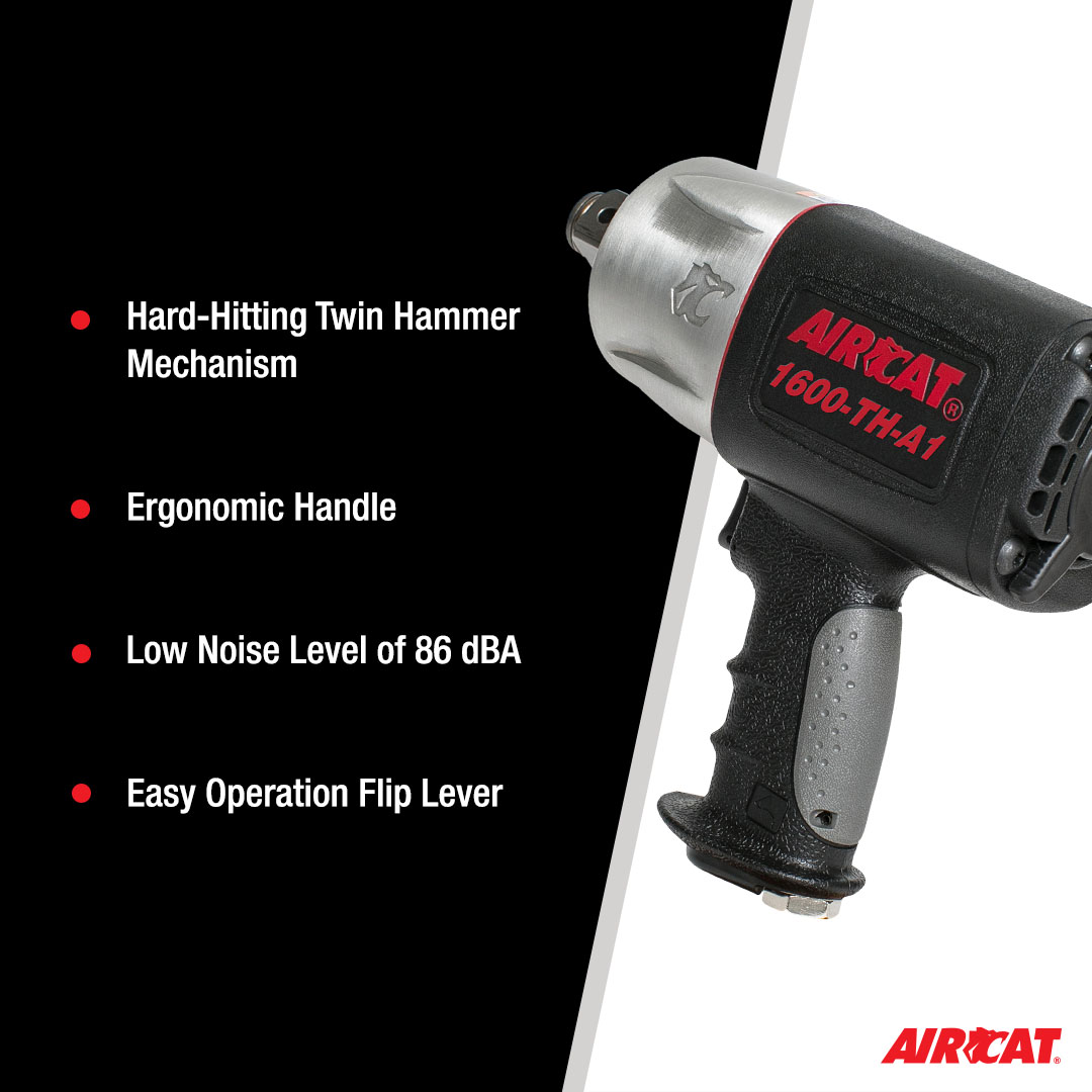 AIRCAT 1" COMPOSITE PISTOL GRIP IMPACT WRENCH - Image 4