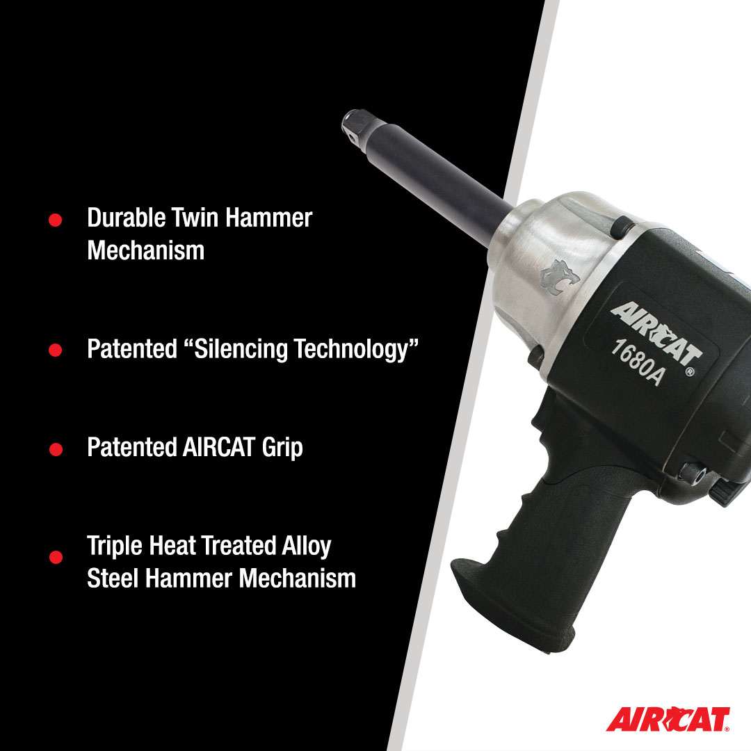 AIRCAT 3/4" IMPACT WRENCH WITH 6" ANVIL - Image 4