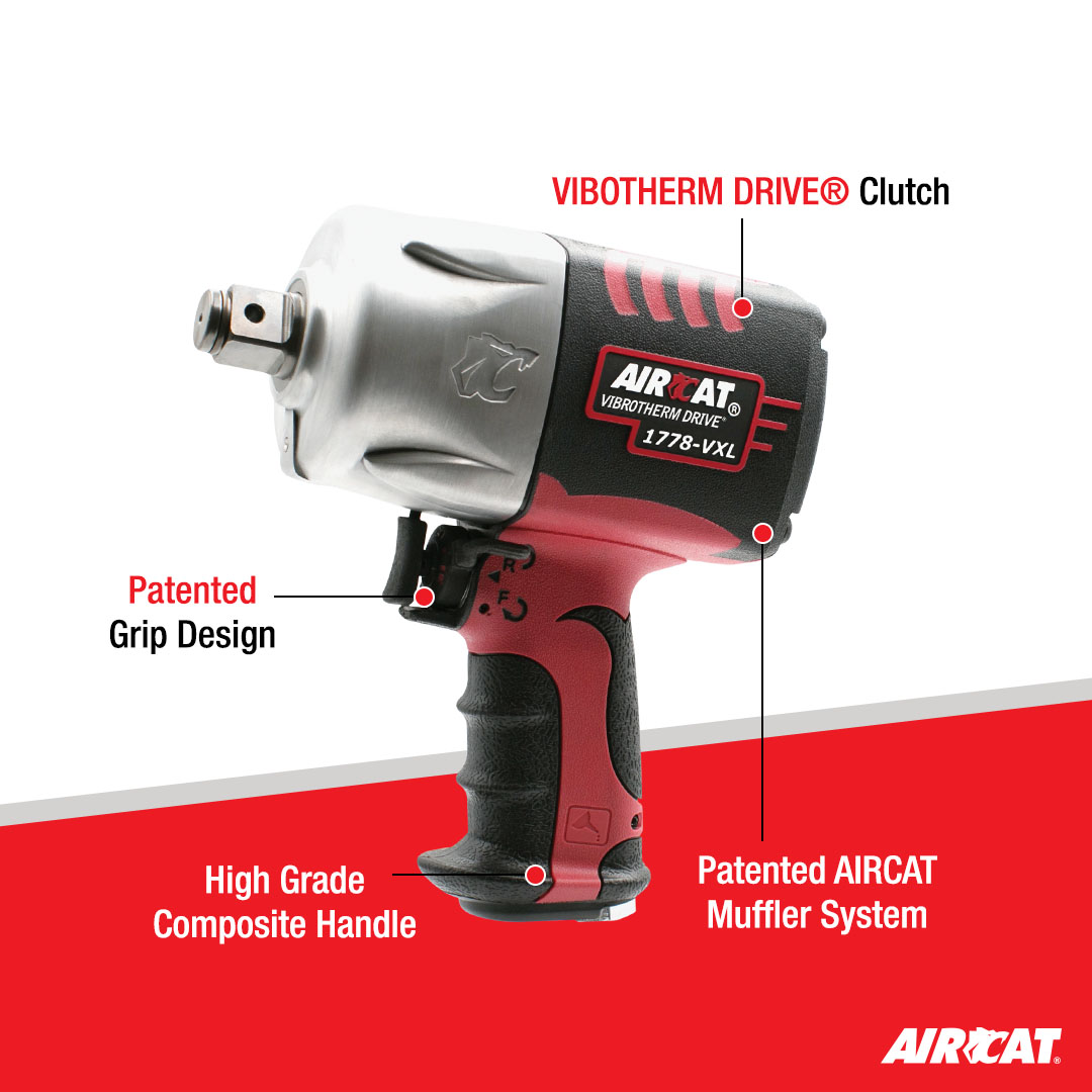 AIRCAT 3/4" VIBROTHERM DRIVE COMPOSITE IMPACT WRENCH - Image 2