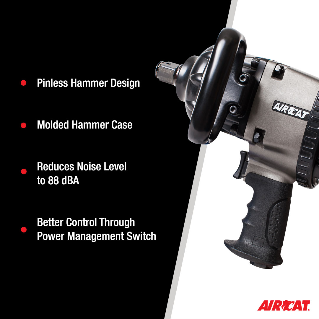AIRCAT 1" PISTOL GRIP IMPACT WRENCH - Image 4