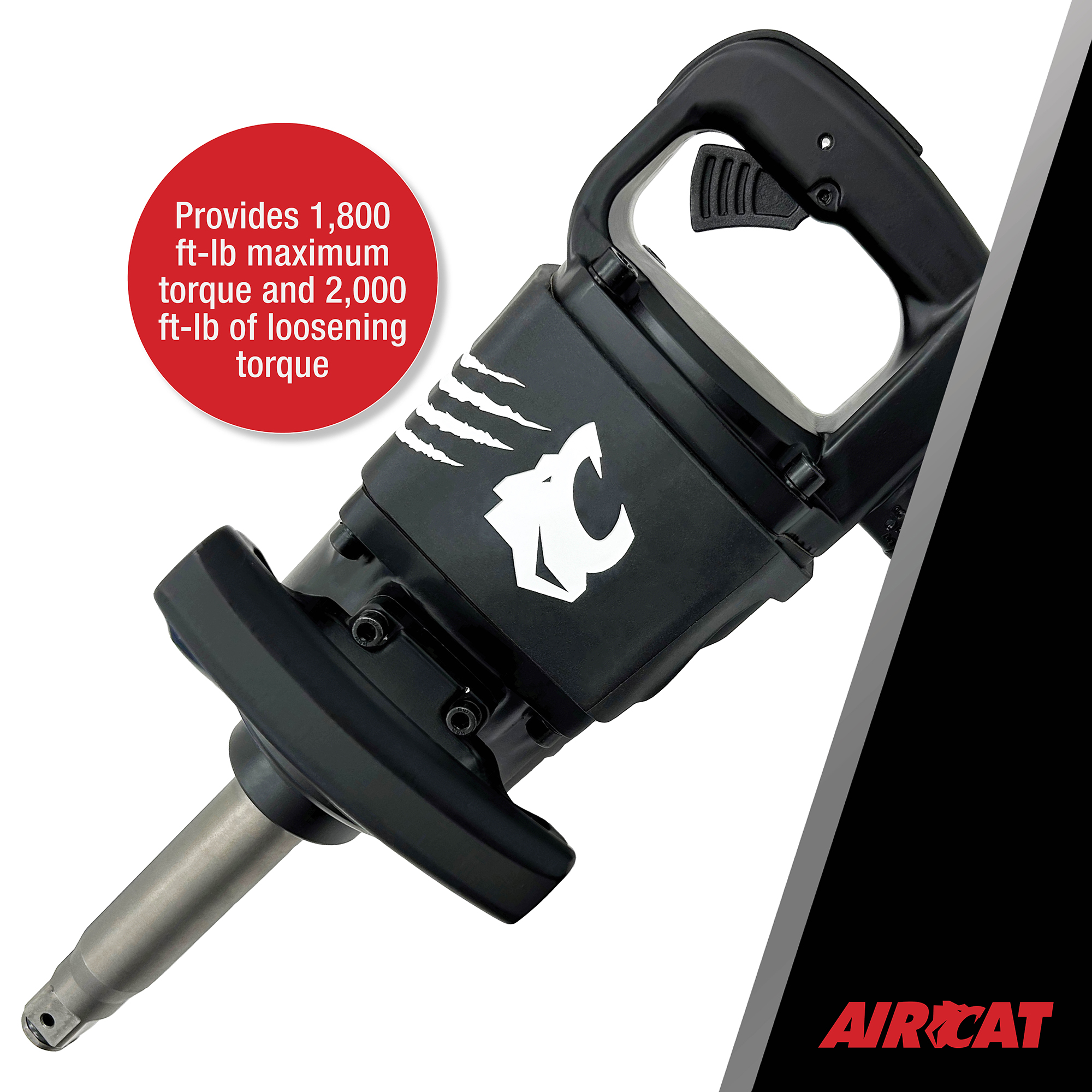 AIRCAT 1" STRAIGHT IMPACT WRENCH WITH 6" EXTENDED ANVIL - Image 5