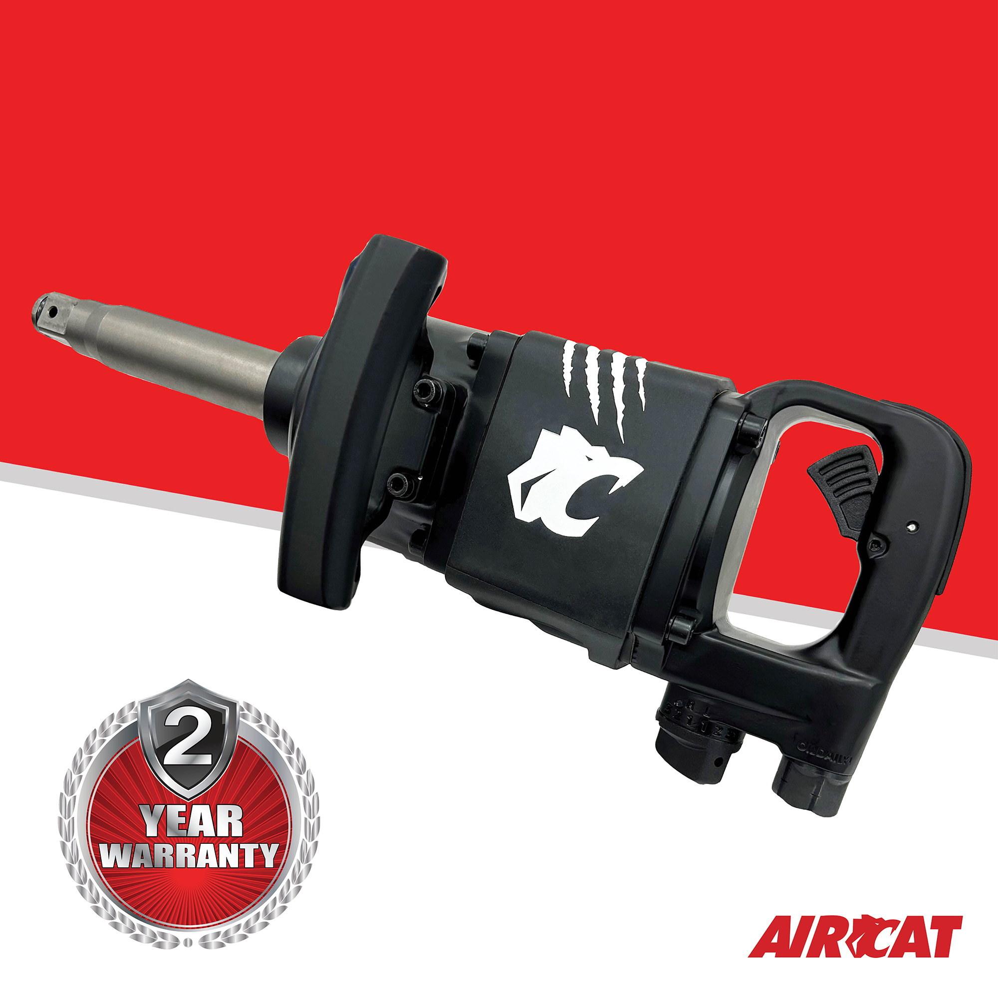 AIRCAT 1" STRAIGHT IMPACT WRENCH WITH 6" EXTENDED ANVIL - Image 6