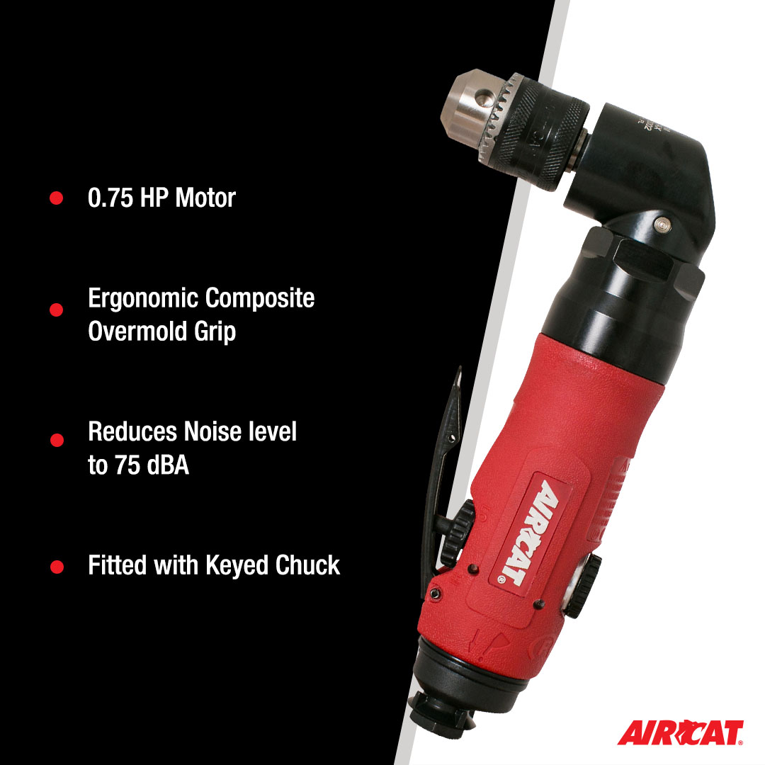 AIRCAT 0.75 HP 3/8" ANGLE DRILL - Image 5