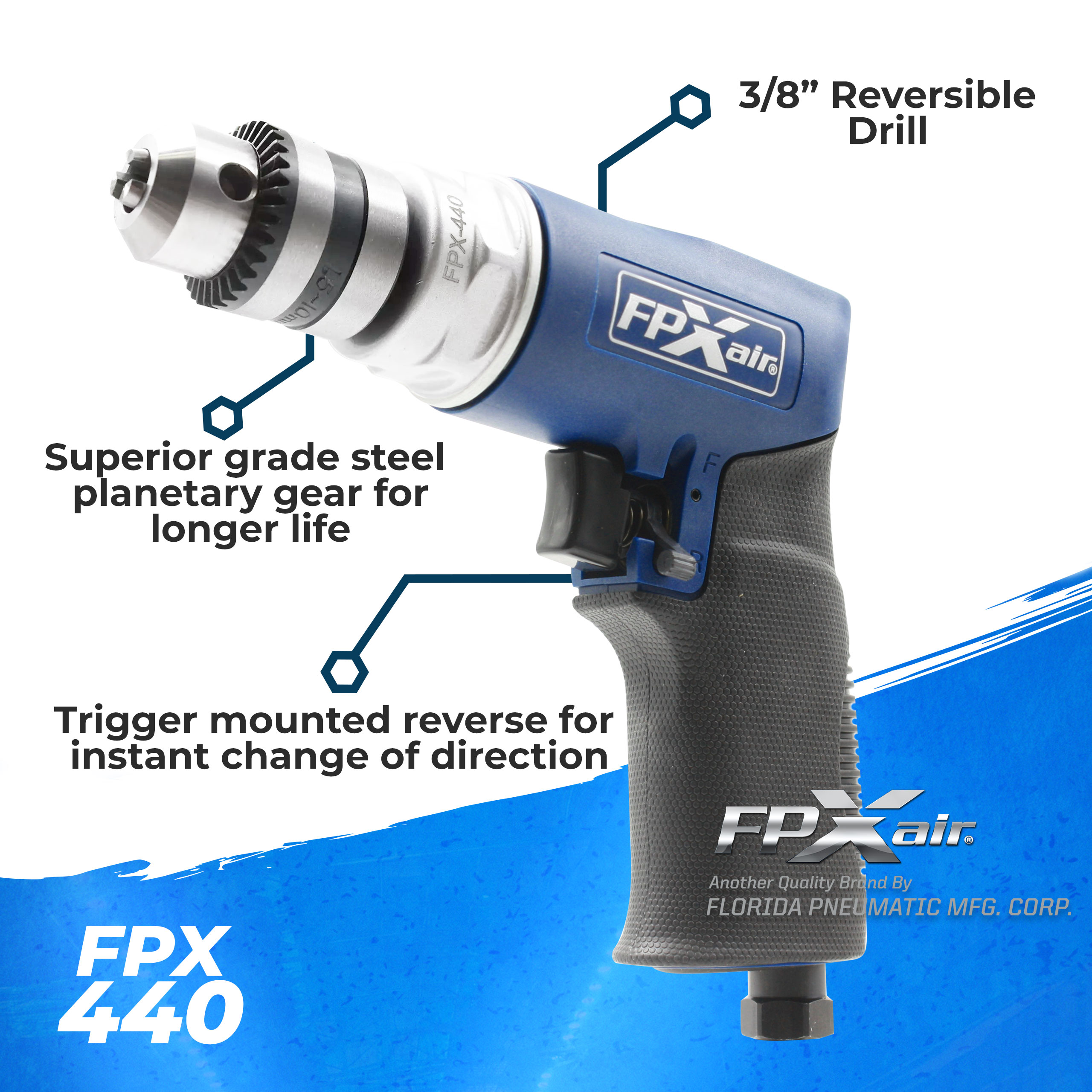 3/8" REVERSIBLE DRILL - Image 2