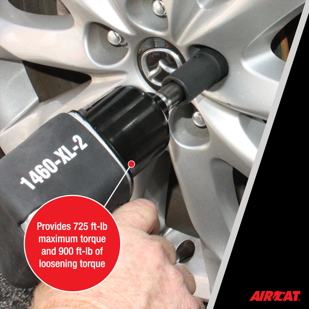 AIRCAT 1/2" HIGH AIR PRESSURE IMPACT WRENCHWITH 2" EXTENDED ANVIL - Image 4