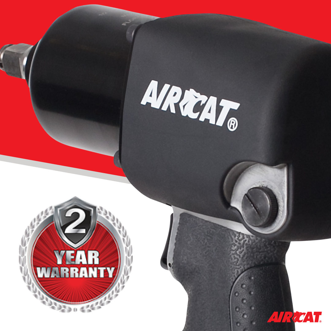 AIRCAT 1/2" HIGH AIR PRESSURE IMPACT WRENCHWITH 2" EXTENDED ANVIL - Image 6