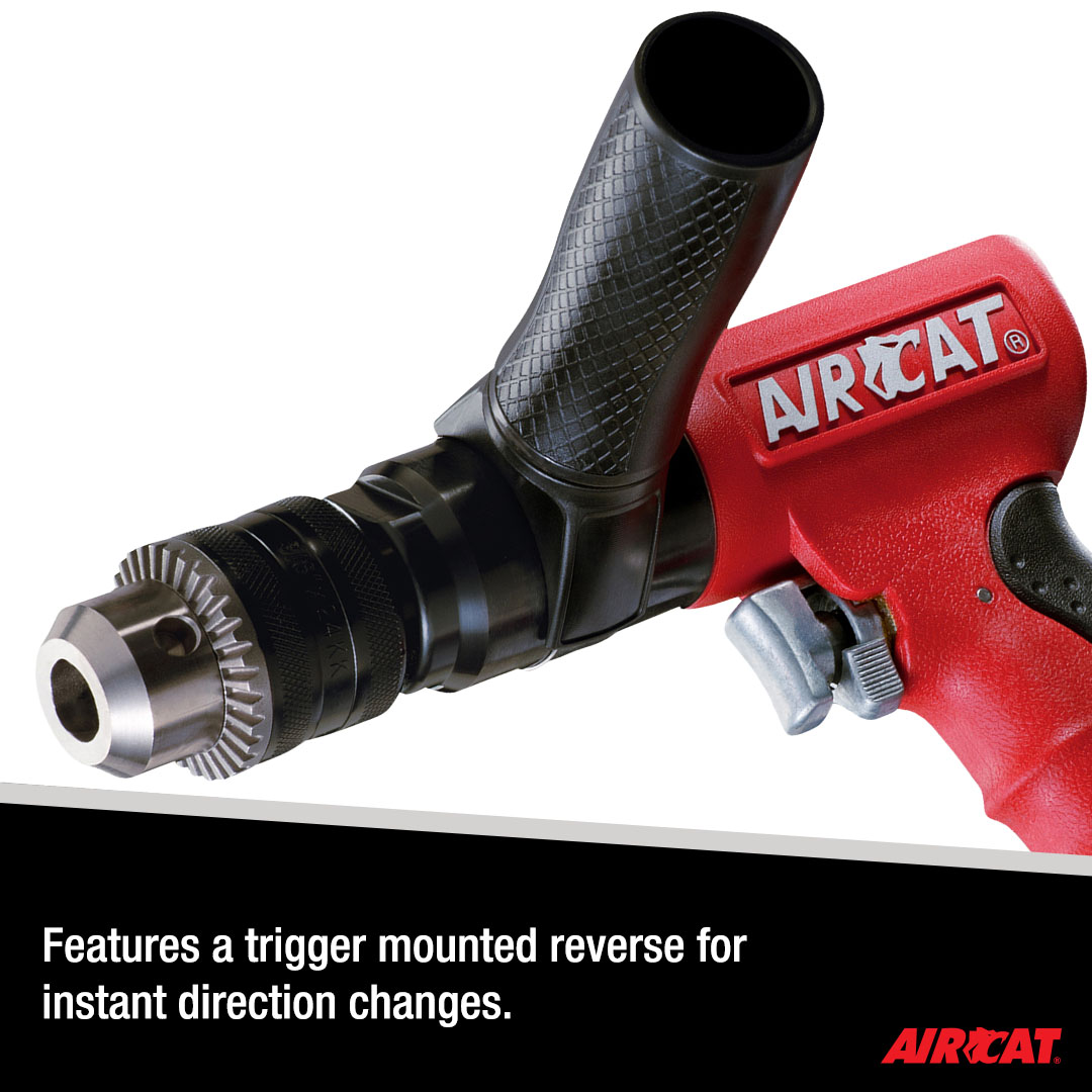 AIRCAT 0.6 HP 1/2" COMPOSITE REVERSIBLE DRILL - Image 4
