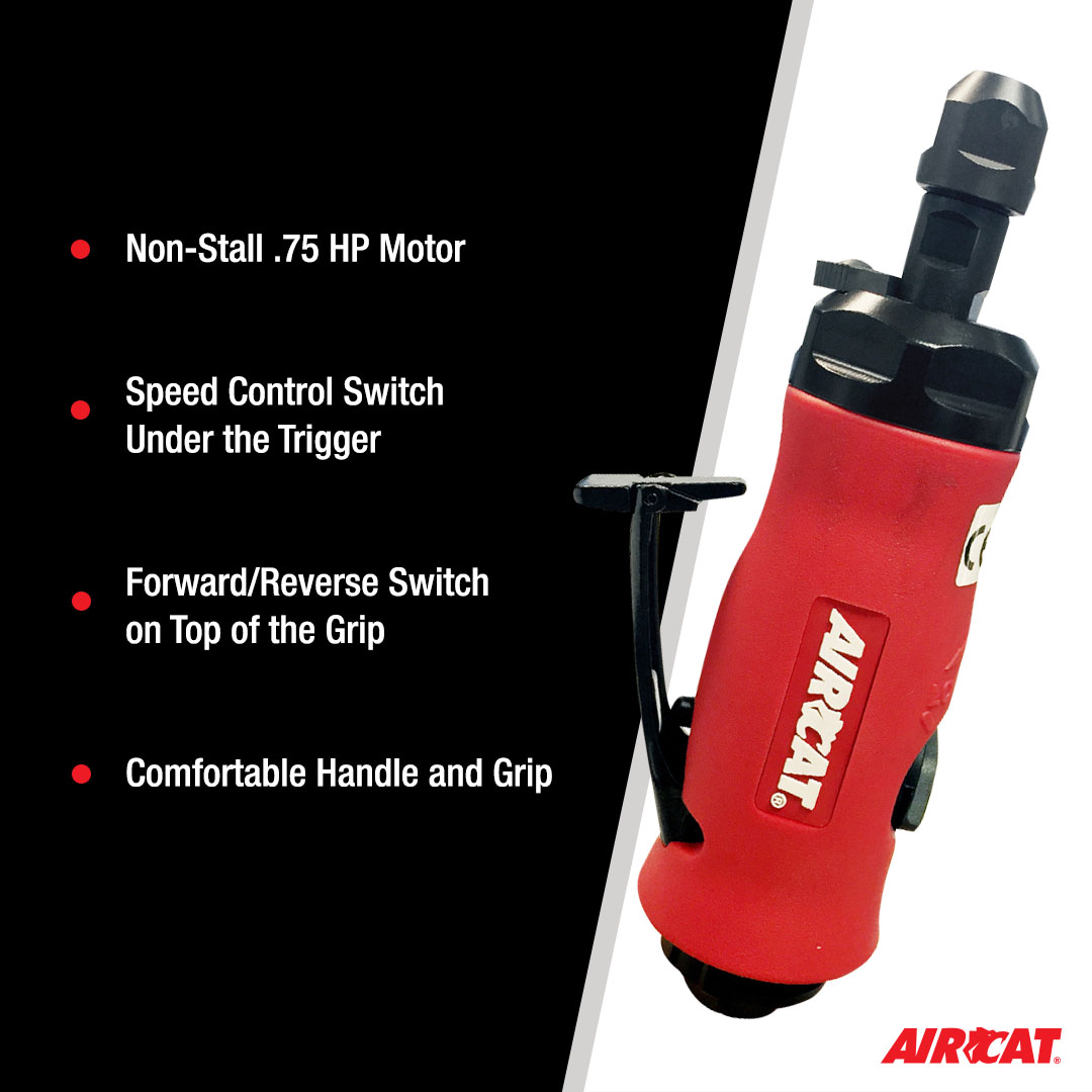 AIRCAT 0.75 HP REVERSIBLE STRAIGHT DIE GRINDER - Image 3