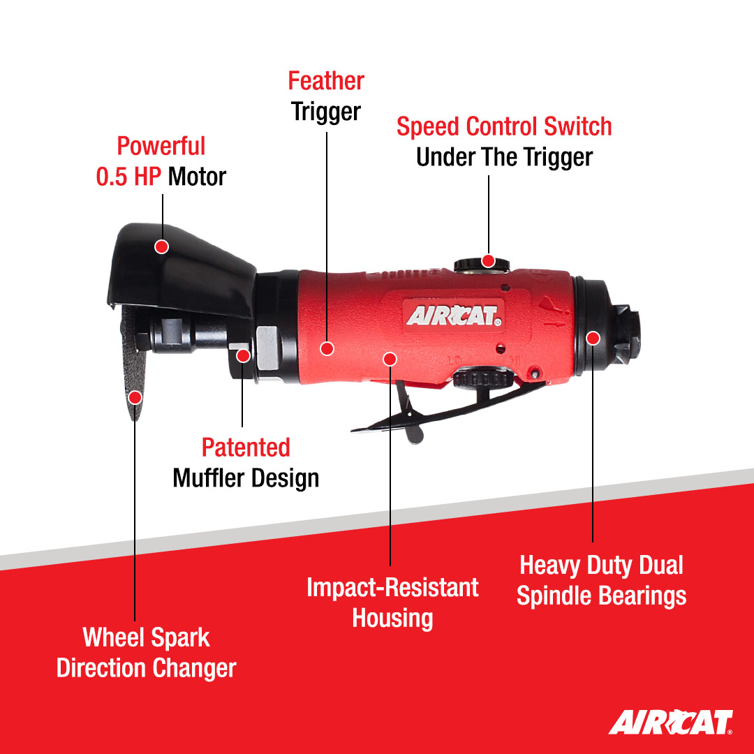 AIRCAT 0.5 HP 3" REVERSIBLE CUT-OFF TOOL - Image 2