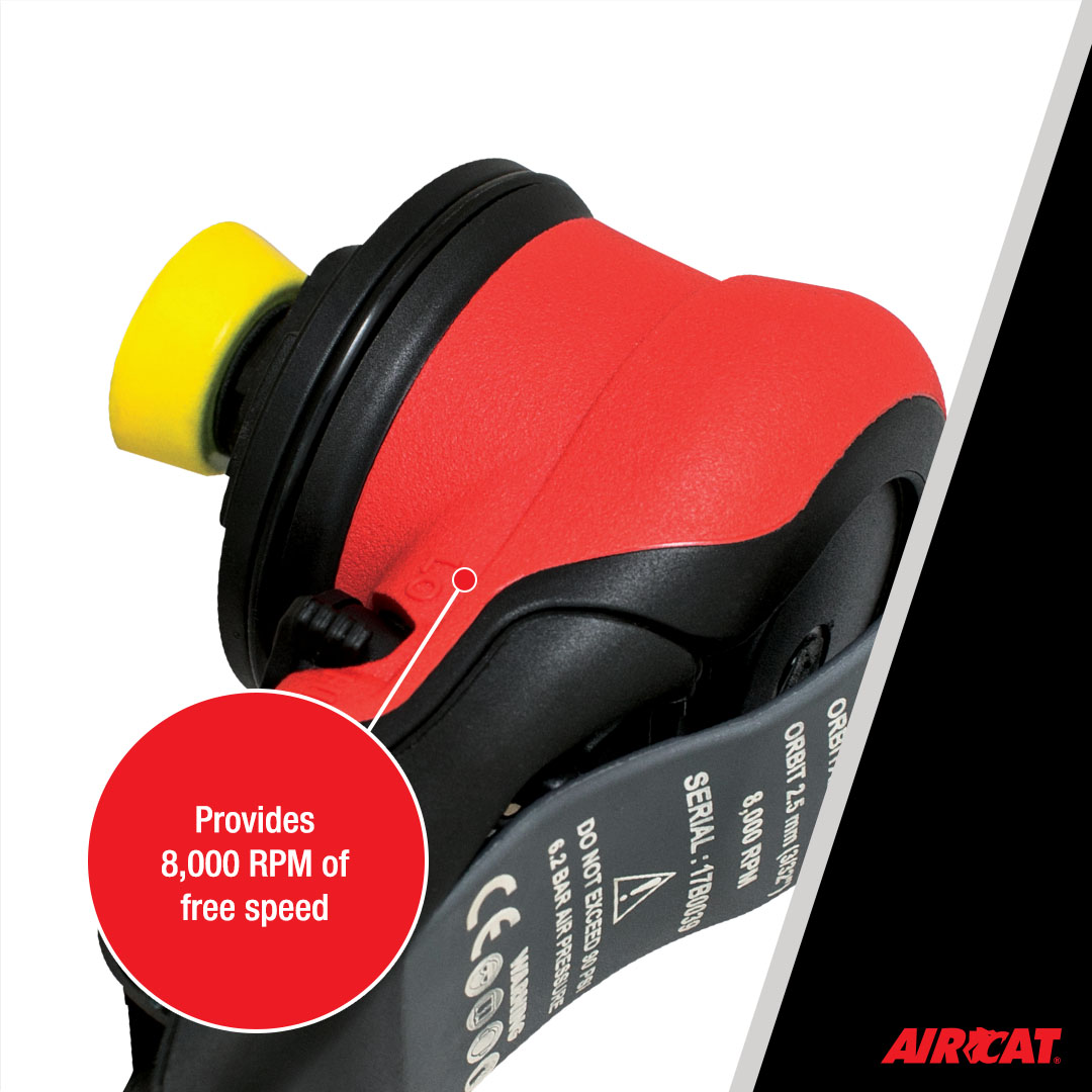 AIRCAT NON VAC ORBITAL PALM SANDER (3/32" ORBIT) - Image 5