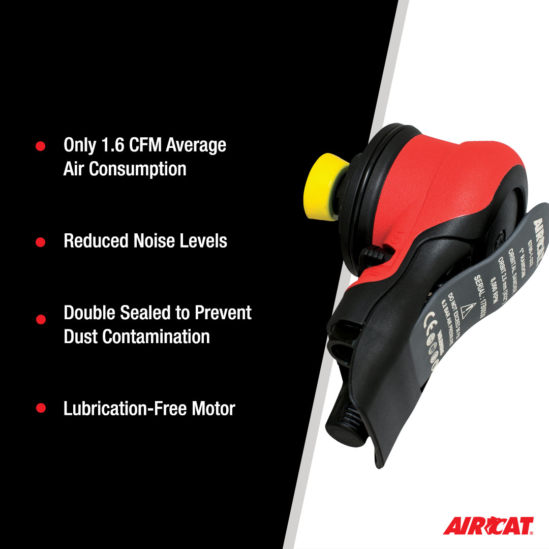 AIRCAT NON VAC ORBITAL PALM SANDER (3/32" ORBIT) - Image 3