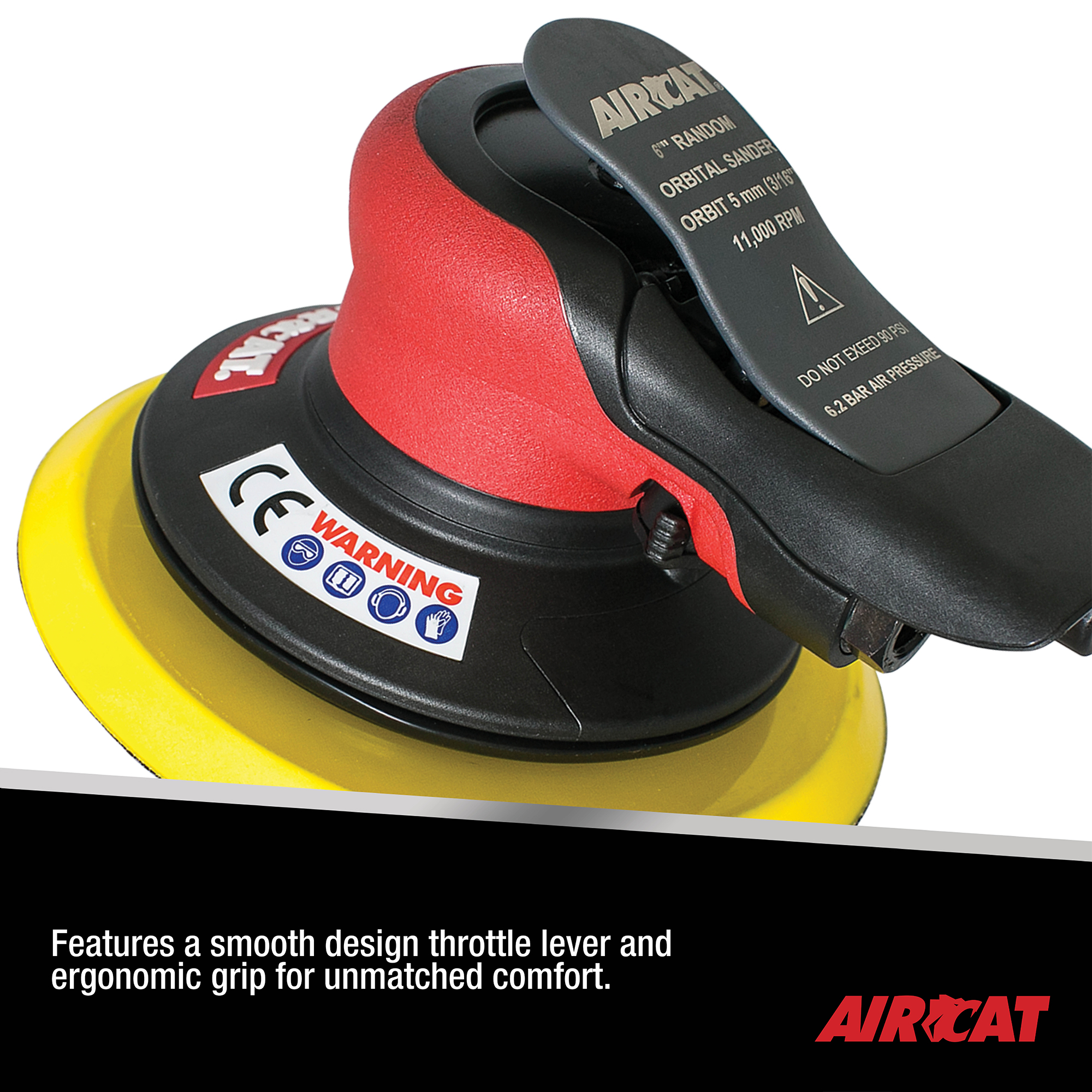 AIRCAT 6700-6-336 Non Vac Orbital Palm Sander | Product Details