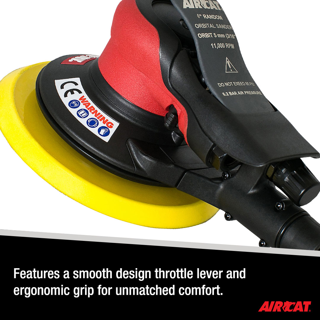 AIRCAT CENTRAL VAC ORBITAL PALM SANDER (3/16" ORBIT) - Image 5