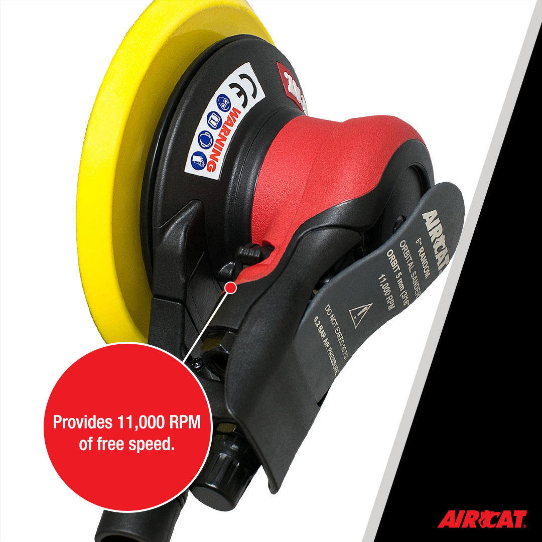 AIRCAT CENTRAL VAC ORBITAL PALM SANDER (3/16" ORBIT) - Image 4