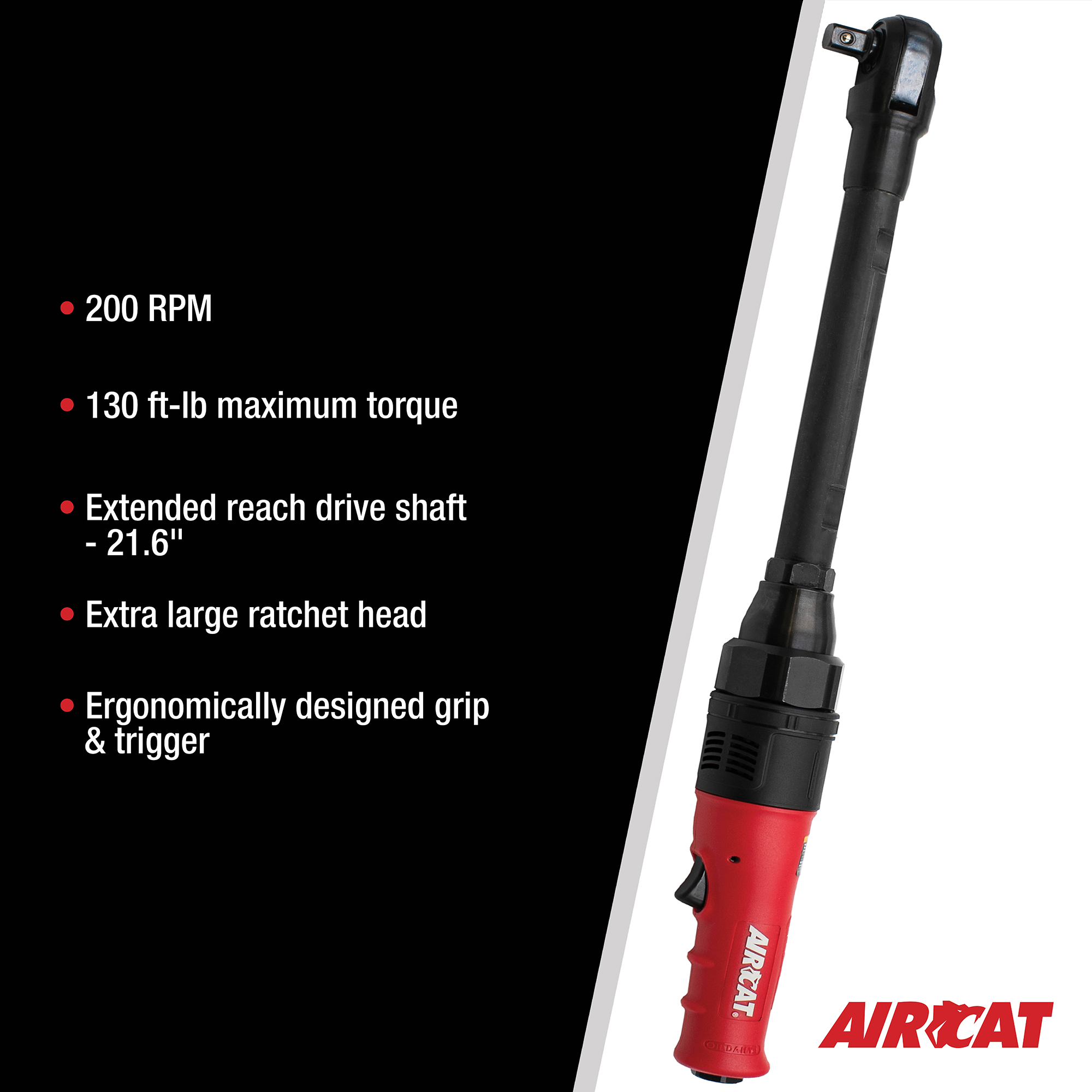 AIRCAT 3/8" LONG REACH RATCHET WRENCH - Image 5
