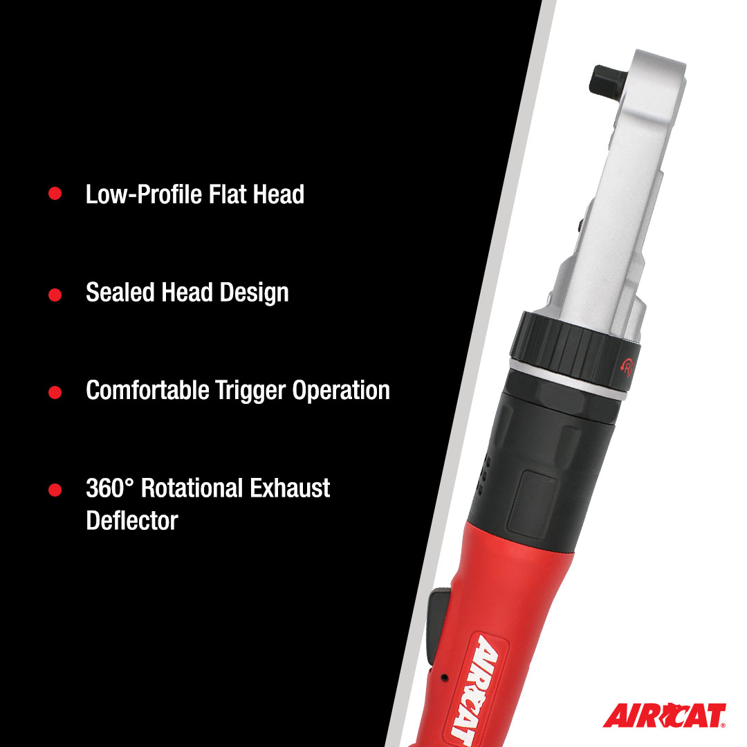 AIRCAT 1/2" SEALED FLAT HEAD RATCHET - Image 2