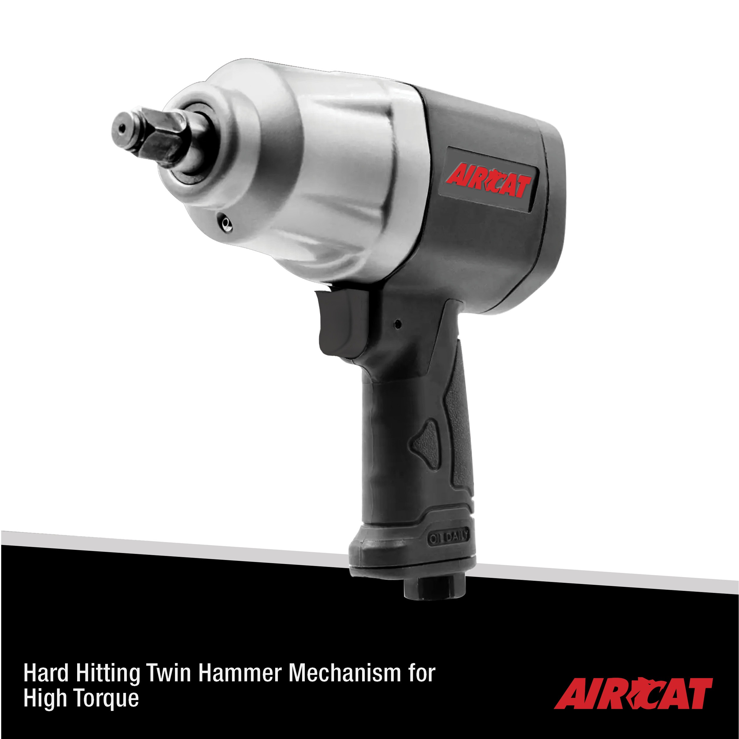 AIRCAT 1120 Impact wrench hard hitting twin hammer mechanism