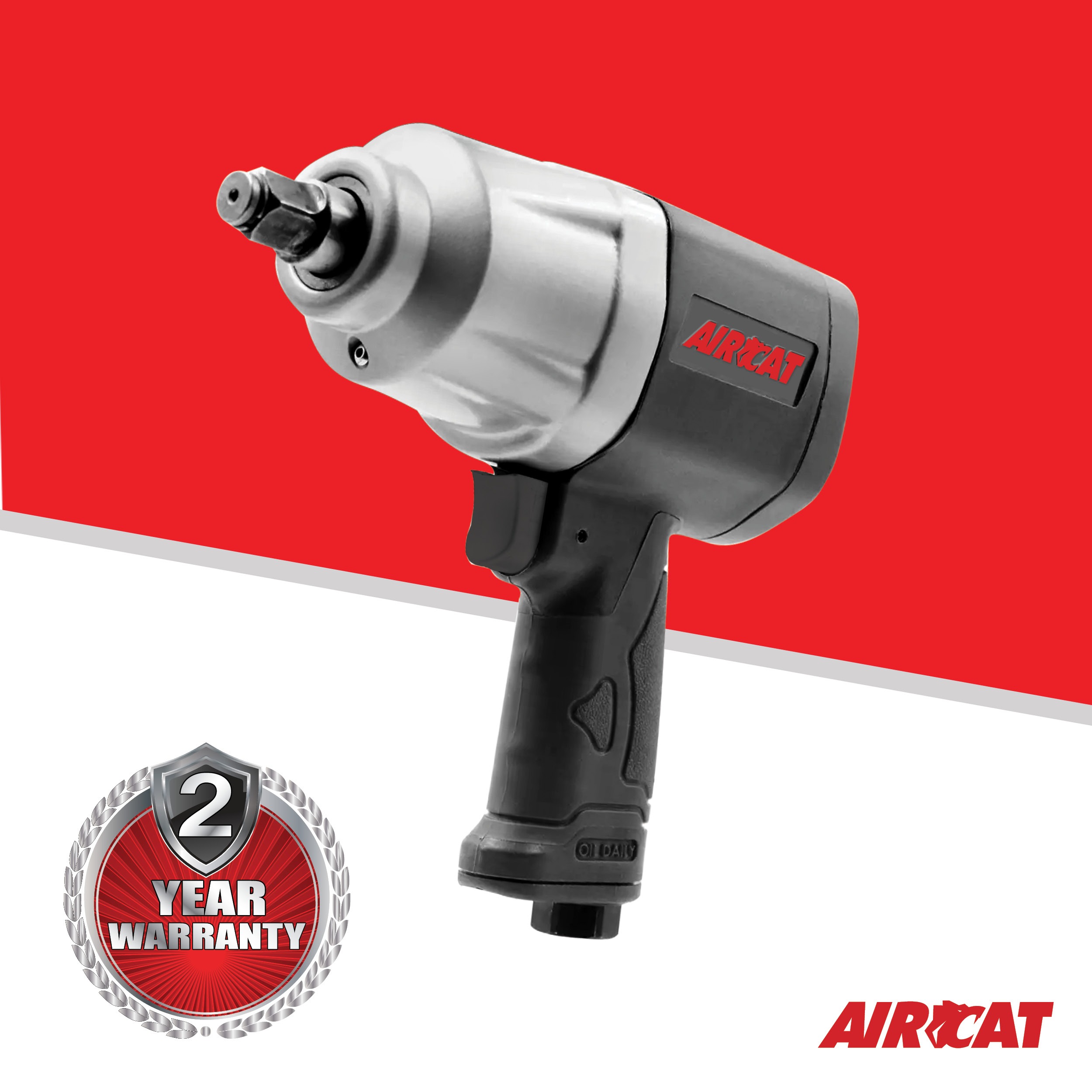 AIRCAT 1120 Impact wrench 2 year warranty