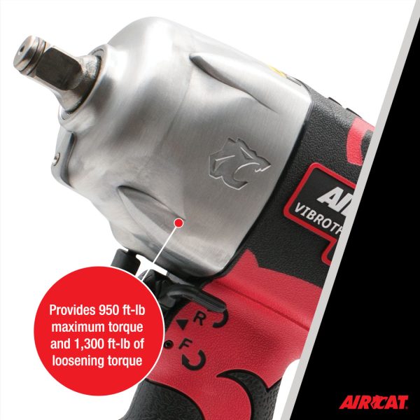 AIRCAT 1178-VXL 1/2-Inch Vibrotherm Air Impact Wrench
